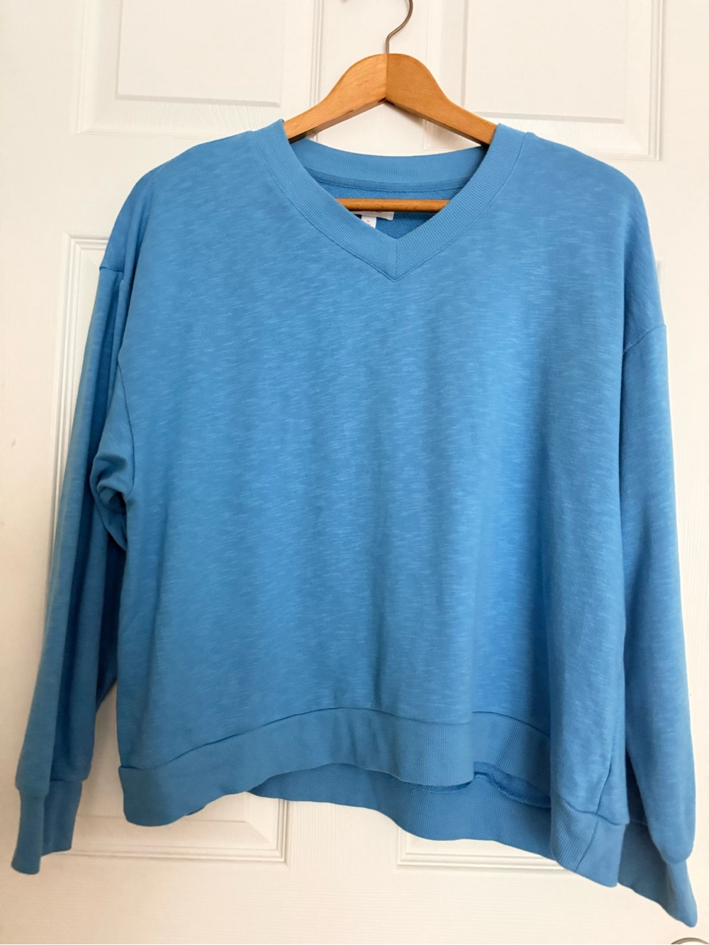 Colsie Women's V-Neck Sweater in Sky Blue